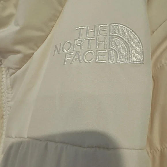The North Face NWT Cream Reversible Winter Puffer Quilted Jacket Sz 1x - Picture 2 of 6